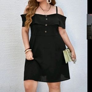 Plus size off the shoulder dress